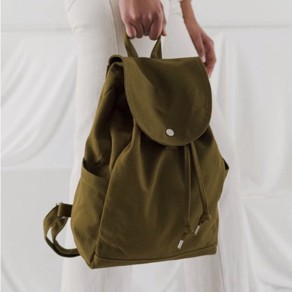 Baggu Canvas Drawstring Backpack - Kelp - image 3
